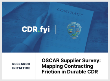 CDR.fyi And OSCAR Launch A New Survey On Durable CDR Contracting - Carbon Herald